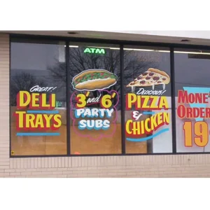 Window Stickers Digital Printing Logo No Glue Cling Vinyl Glass Window Stickers For Store Office