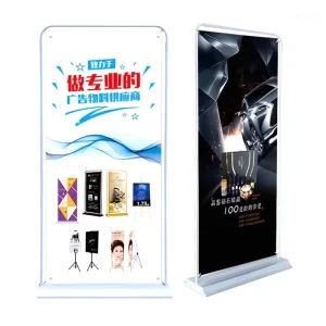 Windproof Exhibition Advertising Display Water Injection Base Outdoor Door Shape Banner Stand