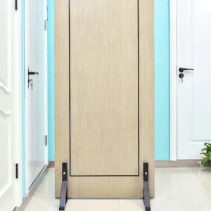 Wood Floor Door Window Metal Display Stand Wooden Door Sample Display Rack for Shops