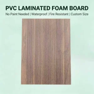 Wood Grain PVC Laminated Foam Board 5-30mm Waterproof Sheet for Furniture Wardrobe Cabinet