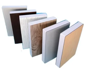 Wood Grain Waterproof Melamine Laminate PVC Foam Board Plywood Wood Panel for Kitchen Bathroom Cabinets