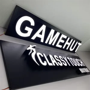 Word Letter Signage 3D LED Lighted Digital Door Sign Front and Backlit Letters Acrylic LED Channel Letters Signage