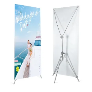 X Banner Stand Advertising X Banner Display Stand Portable Optional Size 60 x 160 80 x 180 Non woven Fabric Bags