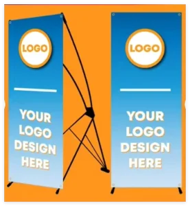 X Banner Stand with Custom Printed Banner