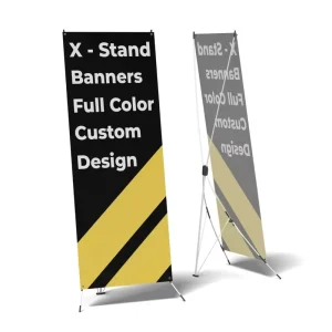X Banner Waterproof UV Resistant Vivid Graphic Event Advertising Banner Outdoor Retail Shop Promotion X Banner