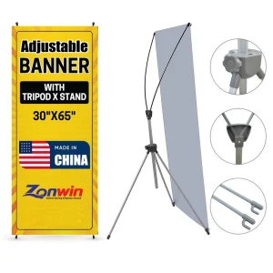 X Frame Banner Size 60 X 160 cm 80 X 180 cm 120 X 200cm Folding Pop up Banner Stand PVC Digital Printing X Tripod Banner Stand