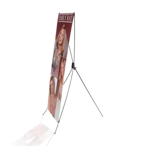 X Frame Banner Size 60 x 160 cm 80 x 180 cm Folding Pop Up Banner Stand PVC Printing X Tripod Banner Stand
