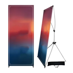 X Frame Banner Stand Freestanding Banner Support for Corporate Meetings Product Launch and Indoor Promotion