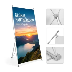 X Portable Banner Stand Custom Printed Spider Banner for Exhibition Event Promotion