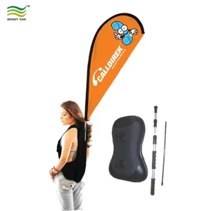X-Shaped Backpack Flag Banner