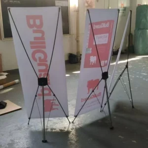 X Stand Banner Promotion X Banner Stand Display Advertising Reinforced Aluminum Adjustable Korea CMYK Digital Printing