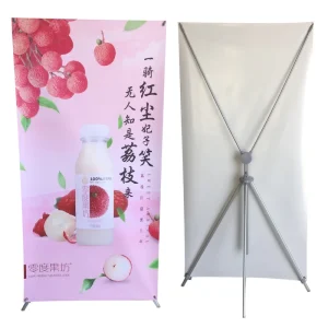 X Stand Display Banner Unique Design for Decoration and Mark