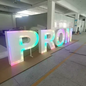 XMAS Style LED Neon Effect 3D Letter Sign Outdoor Waterproof Lighted Letters for Festival Display