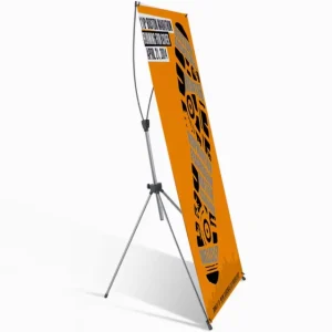 Yinjie X Stand Banner Promotion Advertising Reinforced Aluminum Adjustable Printing Weatherproof Custom Size Indoor Use