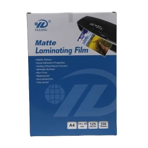 Yixing Yulong Manufacturer Matte Texture A3 Transparent Hot Thermal Laminating Sheet