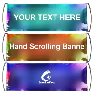 You Should Be Here Hand Held Rolling Banner Sports Scrolling Banner Advertising Cheering Fan Banner Can Be Washed With Water