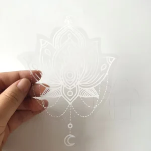 Your Own Logo Transparent Clear Self Adhesive PVC Glass Stickers
