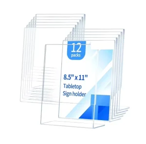 ZhanQI ZQ Modern Eco friendly Acrylic Table Card Display Stand Pull Out Desktop Advertising Sign Digital Printing Techniques