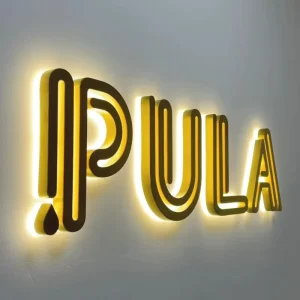 Zhilin Cross border Best selling Luminous Backlit LED Stainless Steel Billboard Letters IP65 Weatherproof Customizable Size
