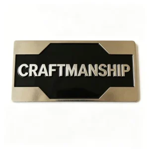 Zinc Alloy Electroplated Engraved Logo Self Adhesive Metal Label Custom Metal Name Plate Embossed Printing for Promotion Gifts