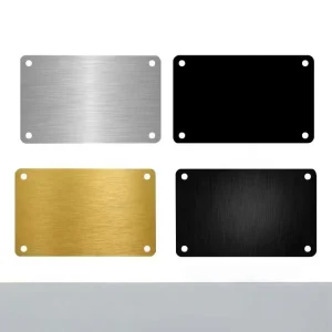Zinc Alloy Power Signplate with Corrosion Resistant Engraved Metal Nameplate Etched Design Customized
