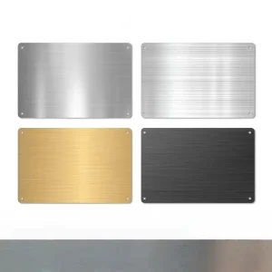 Zinc Alloy Power Signplate with Corrosion-Resistant Engraved Metal Nameplate Etched Design Customized