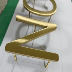 custom cut brushed gold stainless steel letters solid alphabet letter for shop fine laser cut letters