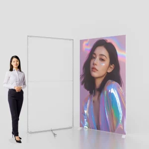 fabric poster size seg frame led light box for store display